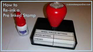 How to Reink a PreInked Stamp [upl. by Irianat]