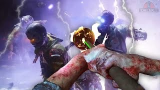 DER EISENDRACHE EASTER EGG  UPGRADED PLUNGER COMPLETE INSTA KILL PANZERS BO3 Zombies [upl. by Greenman]