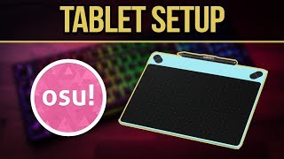 osu New Tablet setup guide How to install driversuse in game sens [upl. by Aihsenyt547]