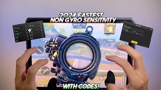 4K Fastest iPad Non Gyro Sensitivity 2024🔥 Zero Recoil Sensitivity Code ✅  PUBG Mobile [upl. by Ayotl]