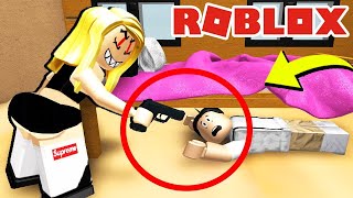 HIDING FROM THE CUTE BABYSITTER IN ROBLOX [upl. by Bayer981]