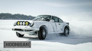 HOONIGAN DTT 208 Rally Porsche on Ice and Lost Bets [upl. by Ilehs]