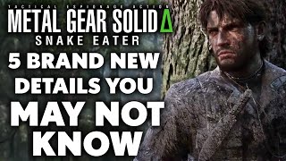 Metal Gear Solid Delta  Snake Eater  5 BRAND NEW Details You Need To Know [upl. by Khalsa]