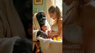 Gorillas Gentle Journeynatureanimals explore beauty happy short shorts funny baby cute [upl. by Alburg]