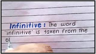 Infinitive with full explanation Definition Types Examples  What is infinitive [upl. by Lot555]