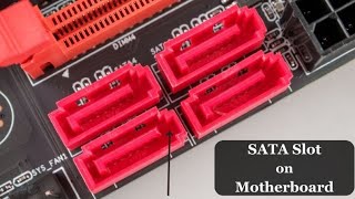 How To Connect Sata Cable To Motherboard Sata Cable ko Motherboard se Kaise Connect kree lenovo [upl. by Atnauqahs941]