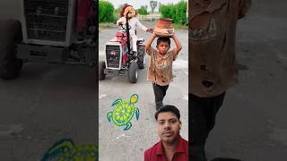 Bhoot broken mud pot on mini tractor 🚜 shorts trending minitractor shortsfeed trend ytshorts [upl. by Amocat]