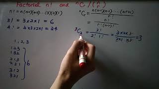 Factorial n and nCr n r [upl. by Asirrak823]