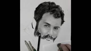 Ahmet Kaya karakalem portre çizimi  Charcoal drawing tutorial [upl. by Niwrek]