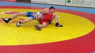 Wrestling  Ringen LM Sachsen 2024 Gelenau Junioren 60 kg GR Wermig  Barth [upl. by Atilehs]