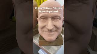 Robin Williams Silicone mask unpainted robinwilliams mrsdoubtfire patchadams siliconemask [upl. by Yraeht736]