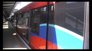 DLR train arriving at Tower Gateway 2582021 [upl. by Utir]