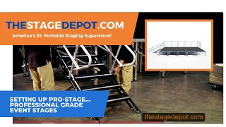 All about ProStage Staging Professional Grade HeavyDuty Event Stages from wwwthestagedepotcom [upl. by Nicolette766]