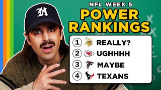 Our Week 5 POWER RANKINGS [upl. by Leslie]