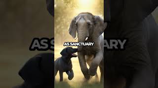 Unlikely Animal Friends Elephant and Dogs Heartwarming Encounter Shorts [upl. by Wayolle]