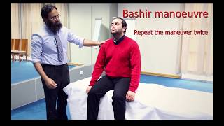 Bashir Manoeuvre for Benign Paroxysmal Positional Vertigo BPPV [upl. by Idyak]