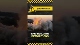 Epic building demolitions in seconds shorts [upl. by Eirac889]