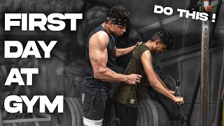 FIRST DAY AT GYM  Beginners Guide  45 Days Transformation [upl. by Adnamra]