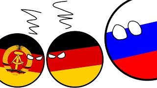 West Germany vs East Germany Countryballs Animation [upl. by Enois]