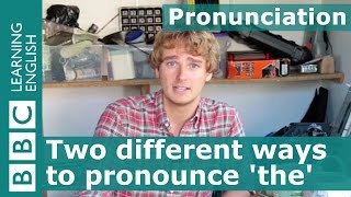 Pronunciation Two different ways to pronounce the English word the [upl. by Ateloj]