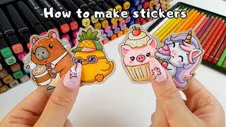 How to Make Stickers  Easy and Cheap [upl. by Verdi]