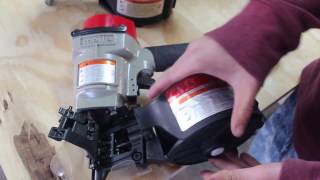 How to use Industrial Coil nailer [upl. by Bosch214]