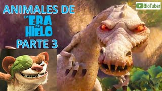 ¿Cuáles son los Animales de la Era de Hielo PARTE 3 El Origen de los Dinosaurios La Película [upl. by Whitcher]