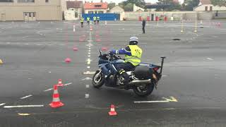 Plateau du permis chez les motards de la Gendarmerie [upl. by Eudosia]