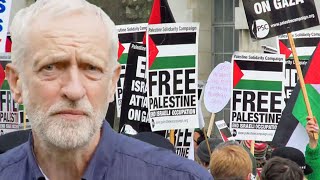 Jeremy Corbyn in A Palestine Solidarity Rally in UK  pro Palestinian Demonstrations [upl. by Gentes350]