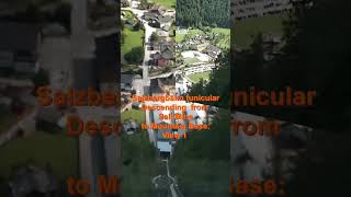 Hallstatt Austria Descending from Salt Mine to Mountain Base View 1 travel viral shorts [upl. by Missak]