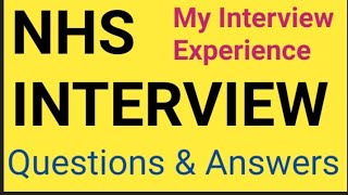 We got 🇬🇧 UK NHS job 😍Interview ExperienceUK NHS interview questions and answers [upl. by Anwadal]