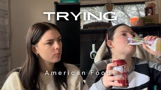 Trying American Foods [upl. by Yadrahc]