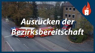 Ausrücken der Bezirksbereitschaft Detmold 1 Bielefeld  Feuerwehr Bielefeld [upl. by Adiela]