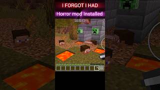 I Forgot I Had Horror mod Installed 😨 minecraft shorts horrorshorts [upl. by Latsyek]