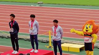 【2023年】陸上日本選手権 男子100M表彰式 [upl. by Dorsey]