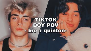 TIKTOK  boys pov ğŸ’«KIO amp QUINTON EDITIONğŸ’« [upl. by Airdnat]