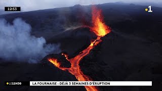 Le Piton de la Fournaise en éruption depuis 3 semaines [upl. by Dalston]