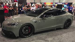 Zero to 60 Designs unveils new Tesla Model S at SEMA Show [upl. by Richers983]