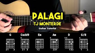 Palagi  TJ Monterde  EASY Guitar Chords Tutorial For Beginners CHORDS amp LYRICS guitartutorial [upl. by Saber]