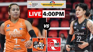 Farm Fresh Foxies vs Cignal HD Spikers  PVL Invitational Live Scoreboard [upl. by Aleka]