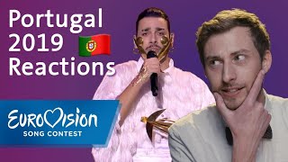 Conan Osíris  quotTelemóveisquot  Portugal  Reactions  Eurovision Song Contest [upl. by Akinohs]