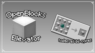 SAIU OpenBlocks Elevator Minecraft MCPE  AddOn Bedrock Edition [upl. by Riamo]