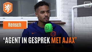 Devyne Rensch over zijn toekomst bij Ajax Jong Oranje en het Nederlands elftal [upl. by Ticknor600]