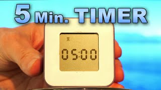 5 Minute Timer  ⏰ Beeping Alarm  No Music  Study Aid Focus Relaxation Cube Box Timers [upl. by Ahsoik574]