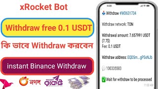 xRocket Withdraw free 01 USDT [upl. by Viridis]