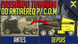 GTA V COMO PASSAR A TUNAGEM DO REBOQUE ANTIAÉREO PARA O COM COMO FAZER O COM MOD COM RODAS BENNYS [upl. by Suissac]