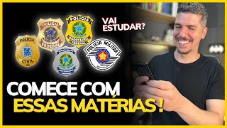 O QUE ESTUDAR PARA CONCURSOS POLICIAIS COMEÇANDO DO ZERO [upl. by Katerine]