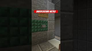 Metro Station in Minecraft minecraftshorts [upl. by Namra]