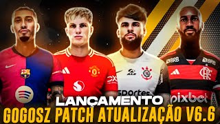 GOGOSZ PATCH V68 COM 1000 ESTÁDIOS DE 20 NARRADORES  KITS E FACES 4K  PES 2021 100 ATUALIZADO [upl. by Bale]