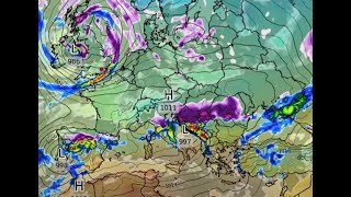 Overview Precip Cloud Temperature amp Pressure Sat 6 Jan 00 UTC GFS [upl. by Notyrb]